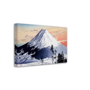 Vintage Mount Fuji Canvas Print: Hiroaki Takahashi Japanese Art