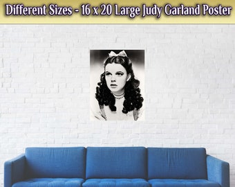 Judy Garland Poster, Wizard of Oz, Vintage Photo Iconic Judy