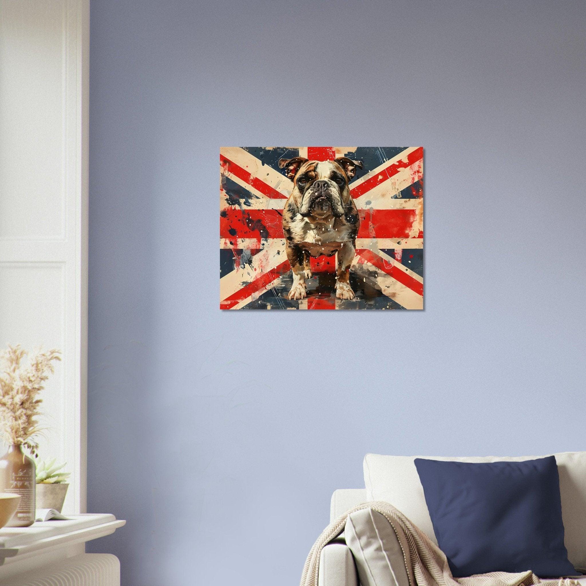 Union Jack Bulldog Poster: British Flag Wall Art - Etsy