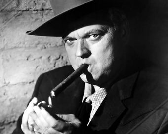 Orson Welles Poster, Vintage Silver Screen Print