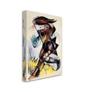 Franz Marc Caliban Figurine For The Tempest Canvas Print 1904 UK EU USA Domestic Shipping