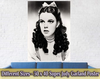 Judy Garland Poster: Vintage Hollywood Silver Screen Star Print