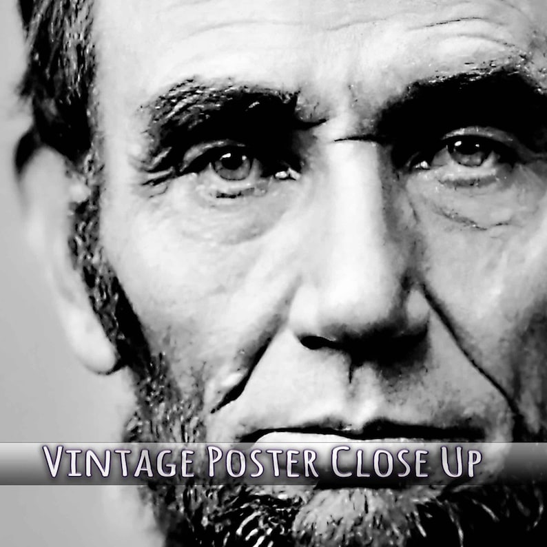 Abraham Lincoln Portrait: Vintage President Photo Poster image 2