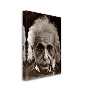 Albert Einstein Canvas, Relativity Father Of Physics, Vintage Photo - Iconic Albert Einstein Canvas Print UK, EU USA Domestic Shipping