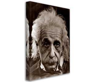 Albert Einstein Canvas Print: Vintage Portrait, Father of Physics