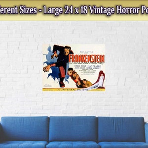 Frankenstein 1931 Movie Poster: Vintage Horror Film Art - Etsy