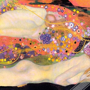 Water Serpents Poster, Gustav Klimt - Water Serpents Ii Print 1907 UK, EU USA Domestic Shipping