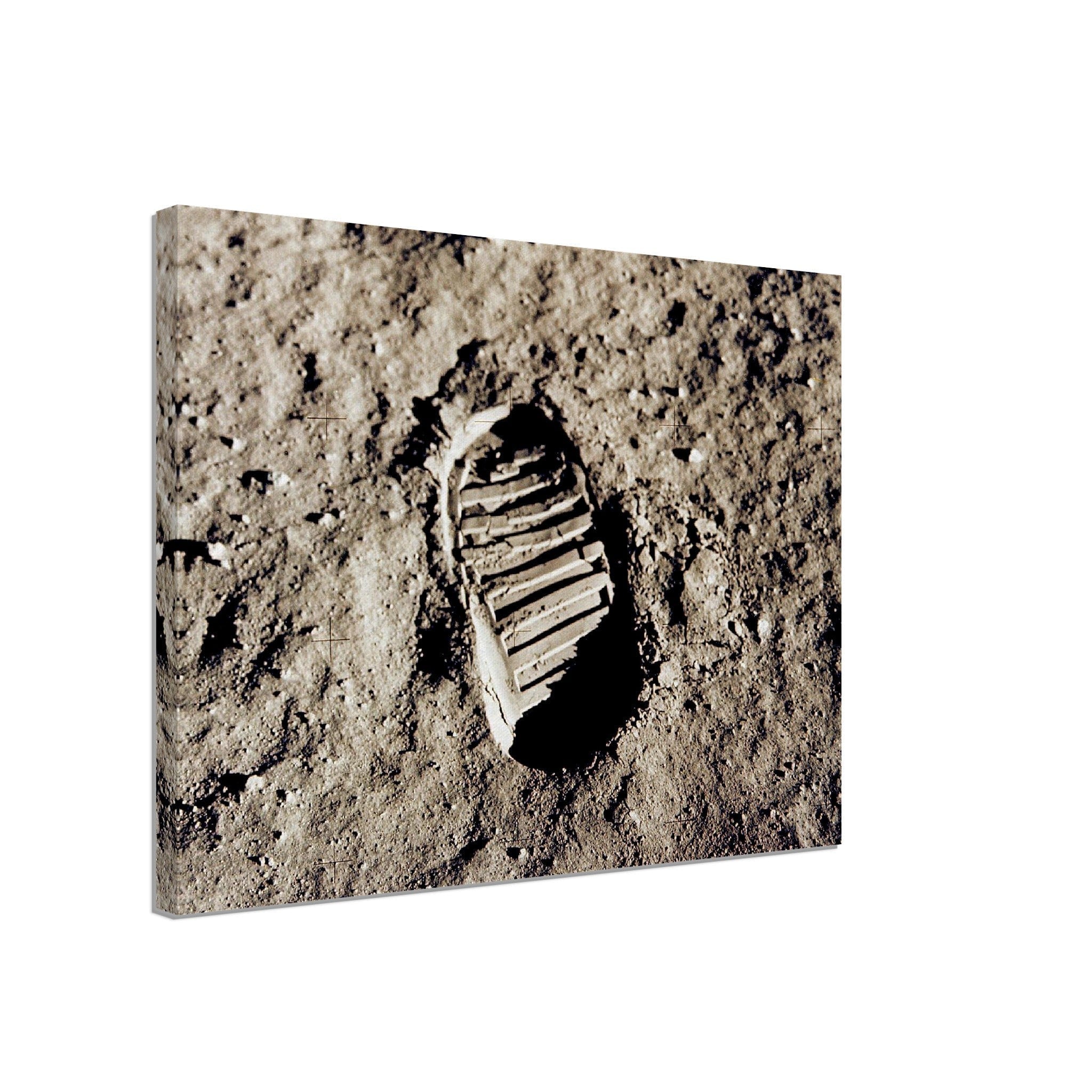 Apollo 11 Moon Footprint Canvas Print - 1969 Vintage Astronaut - Etsy