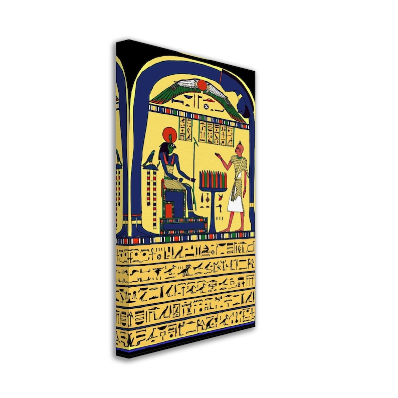 Stele Of Revealing Canvas, Aleister Crowley Book Of The Law Picture, Ankh Ef En Khonsu image 1