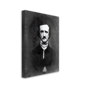 Edgar Allan Poe Canvas, The Raven, American Poet Writer - Edgar Allan Poe Canvas Print UK, EU USA Domestic Shipping