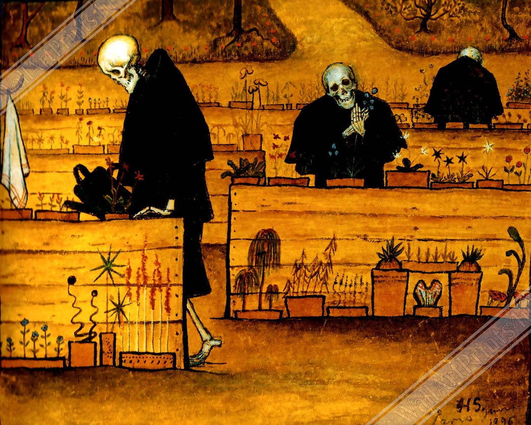 Poster Jardin de la mort Hugo Simberg Impression Jardin de la mort