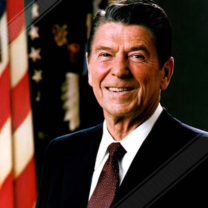 Ronald Reagan Poster, Actor, 40th President, Vintage Photo - Iconic Ronald Reagan Print UK, EU USA Domestic Shipping