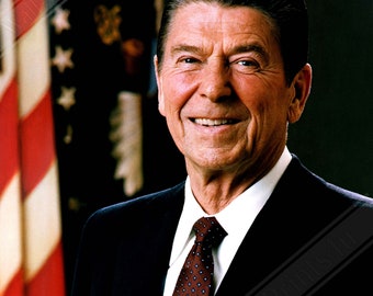 Ronald Reagan Poster, Actor, 40th President, Vintage Photo - Iconic Ronald Reagan Print UK, EU USA Domestic Shipping