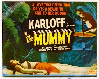 The Mummy 1932 Movie Poster: Boris Karloff, Vintage Horror Film Art