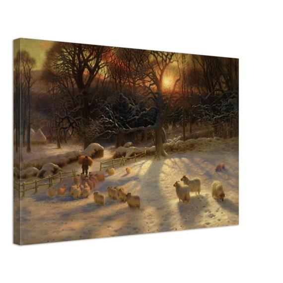 Vintage Winter Canvas, Shortening Winters Day is Near A Close