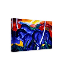 Franz Marc Blue Horses Canvas Print: German Expressionism Art From 1911