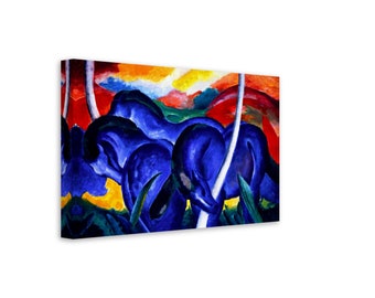 Franz Marc Blue Horses Canvas Print: German Expressionism Art From 1911