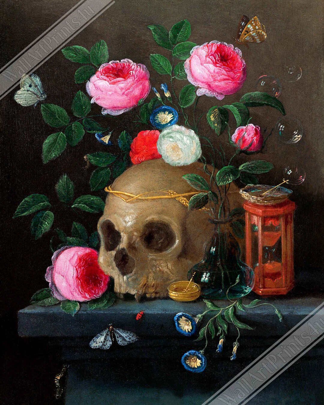 totenkopf-stillleben-poster-vanitas-kunstdruck-jan-van-kessel-etsy-de