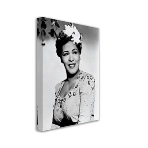 Billie Holiday Canvas, Lady Day Soul Singer, Vintage Billie Holiday Canvas Print - Legend Of Soul Music UK, EU USA Domestic Shipping
