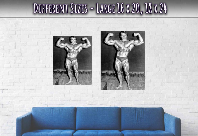 Arnold Schwarzenegger-poster: 1974 Mr Olympia dubbele bicepshouding afbeelding 3