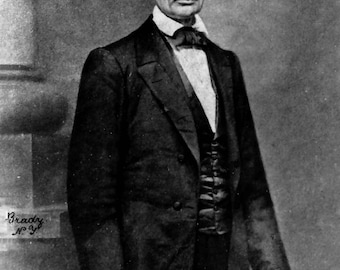 Póster del retrato de Abraham Lincoln: fotografía de Mathew Brady, década de 1860