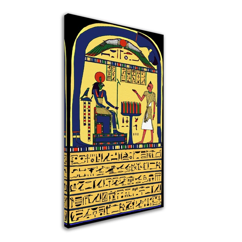 Stele Of Revealing Canvas, Aleister Crowley Book Of The Law Picture, Ankh Ef En Khonsu image 7