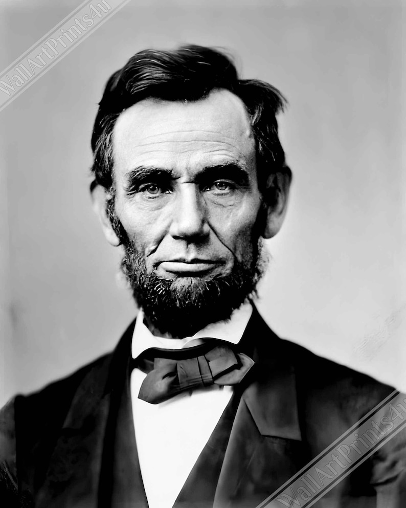 Abraham Lincoln Portrait: Vintage President Photo Poster image 1