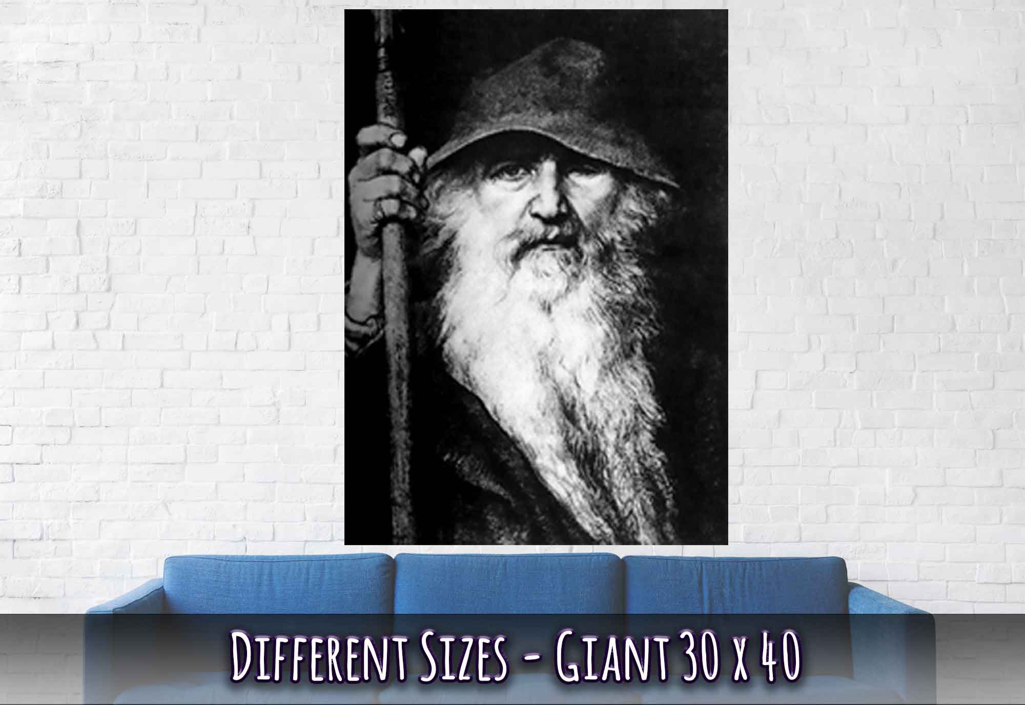 Scandinavian God - Odin Poster for Sale by MyFavorTee