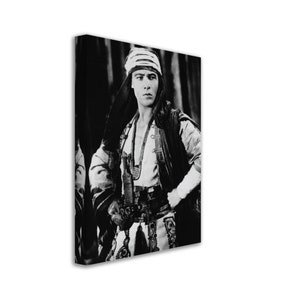 Rudolph Valentino Canvas, Latin Lover Silent Film, Vintage Photo, Rudolph Valentino Canvas Print, Silver Screen Star