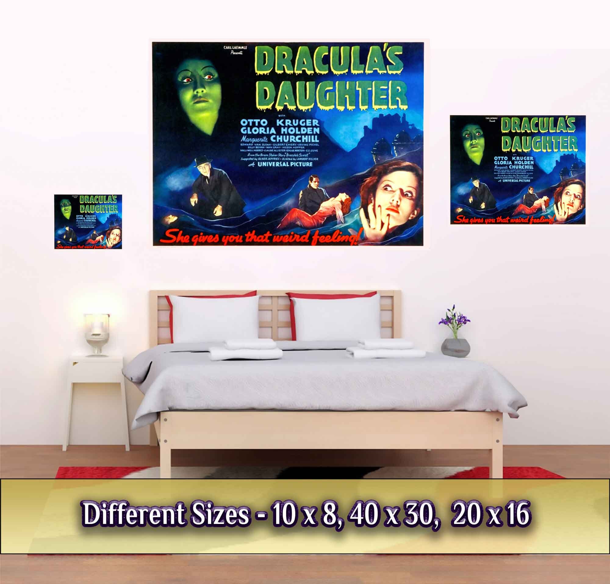 Dracula's Daughter Vintage Horror Movie Poster (1936) - Etsy, image size:2000x1915