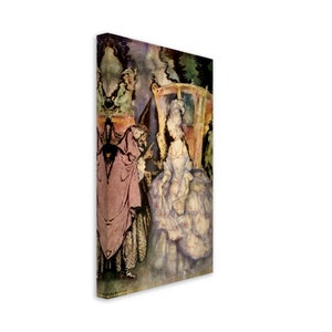 Arthur Rackham Cinderella Canvas Print - 1933 Fairy Book Art