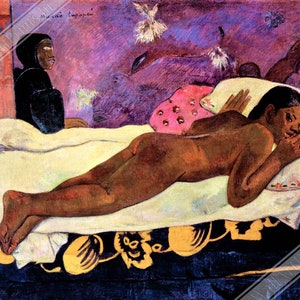 Manifesto dello spirito dei morti che veglia, stampa di Paul Gauguin del 1892, Regno Unito, UE, USA, spedizione nazionale