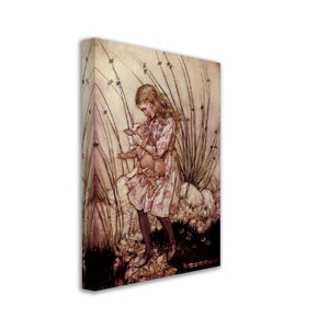Vintage Alice In Wonderland Canvas Print - Arthur Rackham Pig Baby - Arthur Rackham Canvas - Alice With Pigbaby UK, EU USA Domestic Shipping