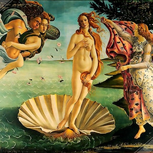 Birth Of Venus Poster, Sandro Botticelli - Birth Of Venus Print - Mid 1480s UK, EU USA Domestic Shipping