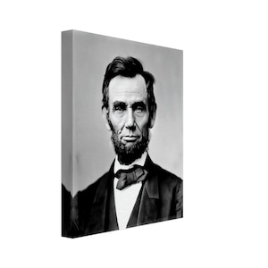 Abraham Lincoln Canvas Print, 16th President Of Usa, Vintage Photo Portrait - Abraham Lincoln Canvas UK, EU USA Domestic Shipping