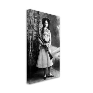 Annie Oakley Canvas, Sharp Shooter, Vintage Photo - Iconic Annie Oakley Canvas Print - Little Sure Shot UK, EU USA Domestic Shipping