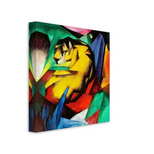 Franz Marc O Tigre Impressão em tela Franz Marc Impressão em tela Tela 1912.