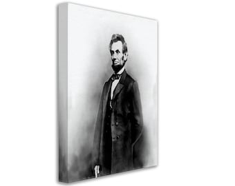 Stampa su tela di Abraham Lincoln: ritratto d'epoca, 16° presidente