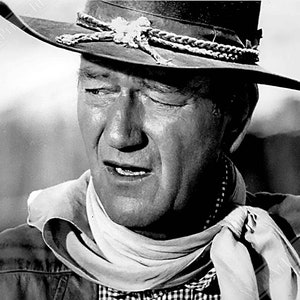 John Wayne Poster, Cowboy Poster 1961, Vintage Photo, John Wayne Print, Hollywood Silver Screen Star UK, EU USA Domestic Shipping
