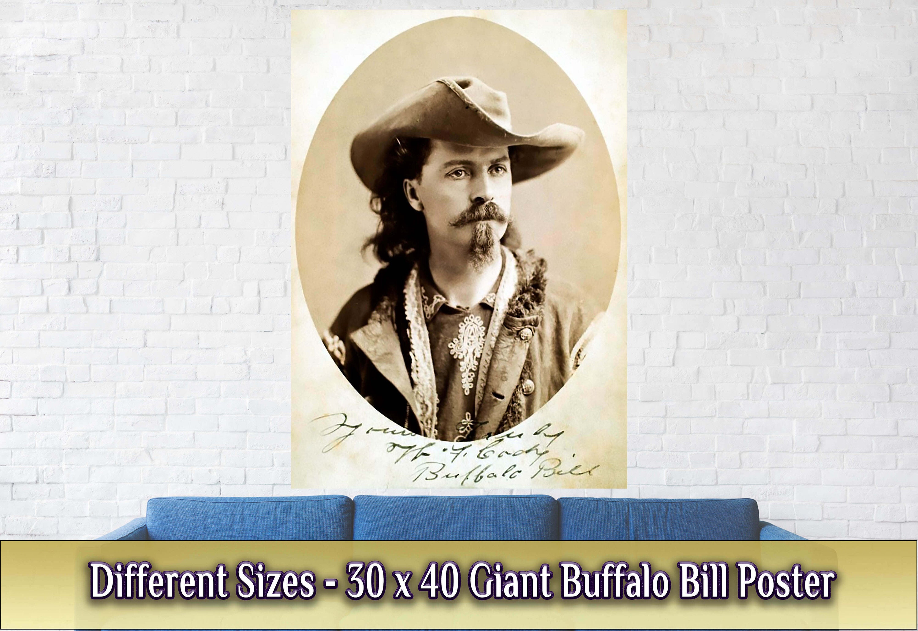 Buffalo Bill Vintage Photo Poster: Wild West Legend Print - Etsy