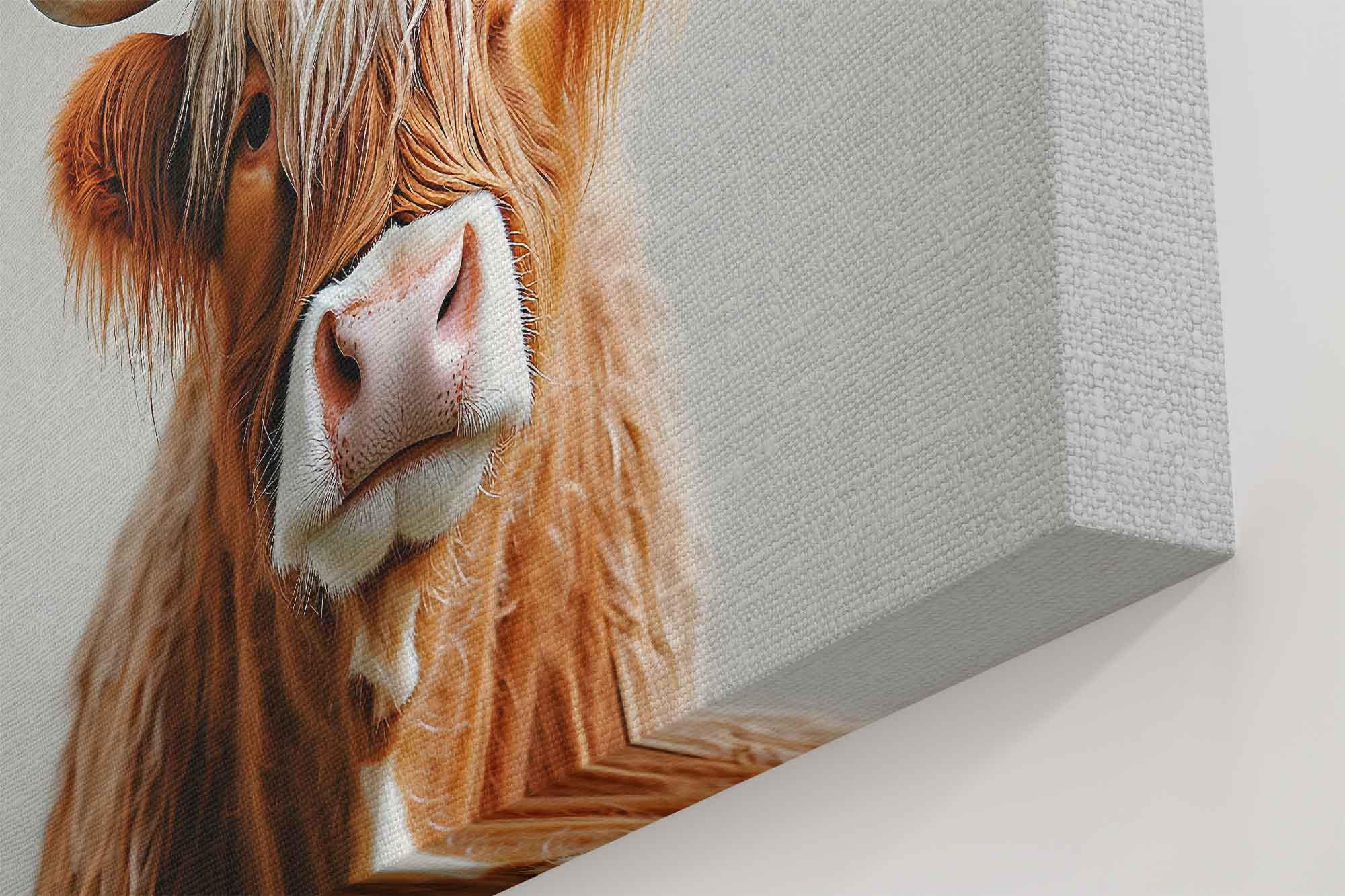 Ghirlanda Di Benvenuto A Forma Di Mucca Weysat Highland – Decorazione In Legno Per Porta, Stile Fattoria Rustica, 34x28 Cm