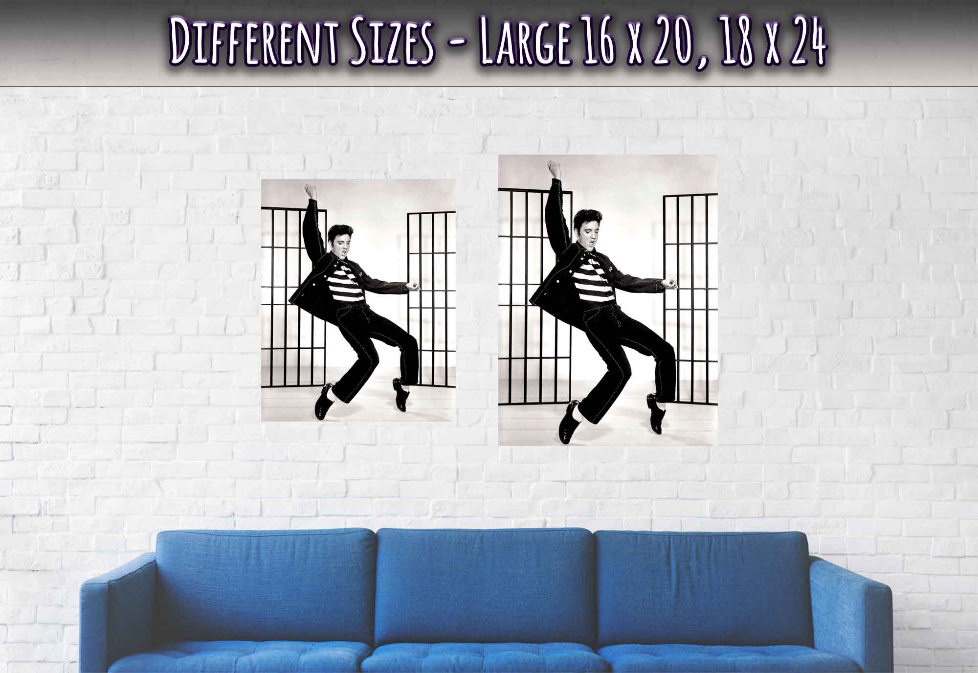 Elvis Presley 'jailhouse Rock' Poster: Vintage Iconic Photo - Etsy