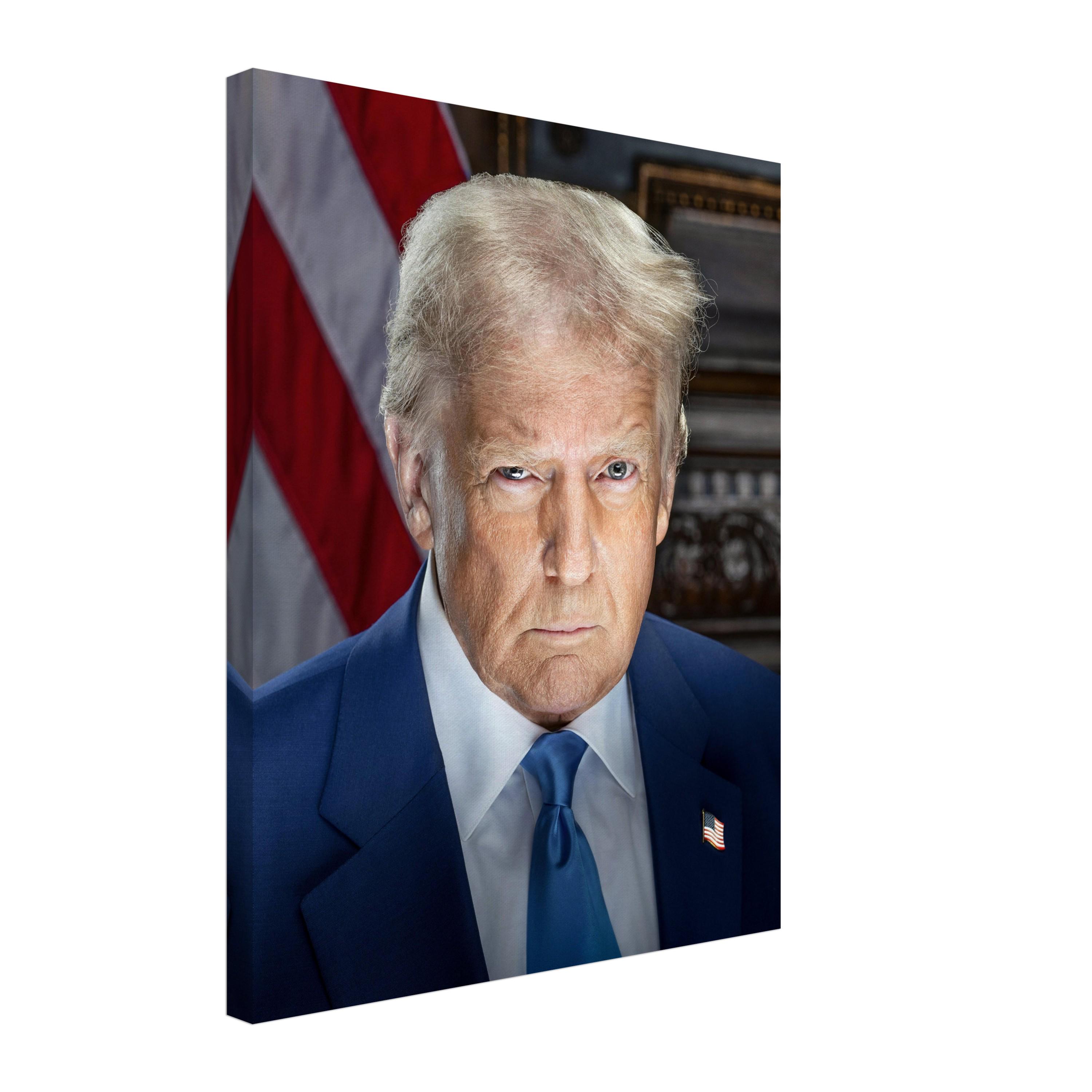 ドナルド・トランプ キャンバスプリント 大統領肖像画 第47代大統領