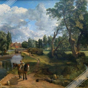 Flatford Mill Poster, John Constable Flatford Mill Print UK, EU USA Domestic Shipping