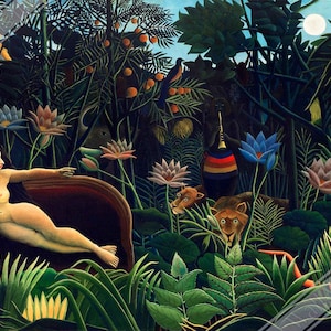 Henri Rousseau Stampa Il Sogno Poster Stampa Sorpresa 1910 Regno Unito, UE USA Spedizione nazionale