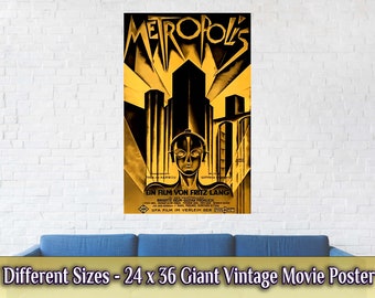 メトロポリス映画ポスター：1927年フリッツ・ラング映画美術 - Etsy 日本