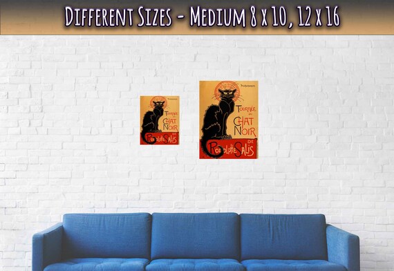 LE CHAT NOIR REVUE PRESSE Rfyn - POSTER HQ 40x60cm d'une AFFICHE VINTAGE