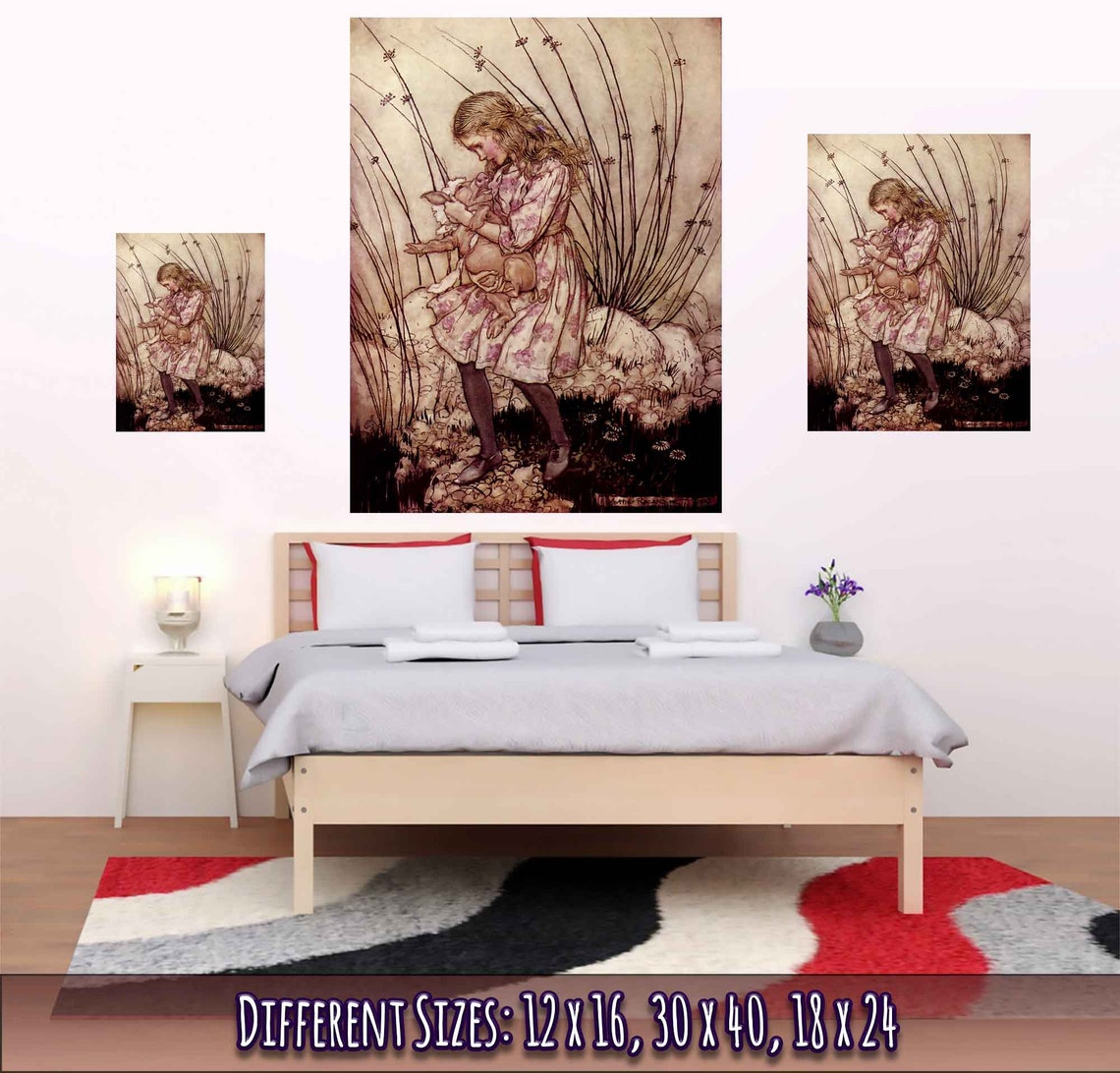 Vintage Alice In Wonderland Poster Arthur Rackham Pig Baby | Etsy