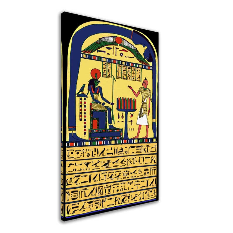 Stele Of Revealing Canvas, Aleister Crowley Book Of The Law Picture, Ankh Ef En Khonsu image 8