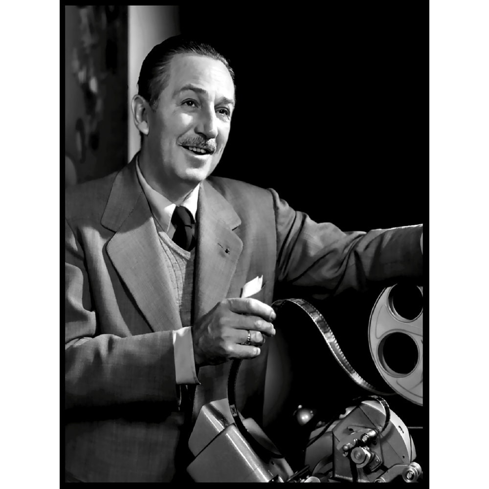 Vintage Walt Disney Portrait Poster, Restored Image - Etsy